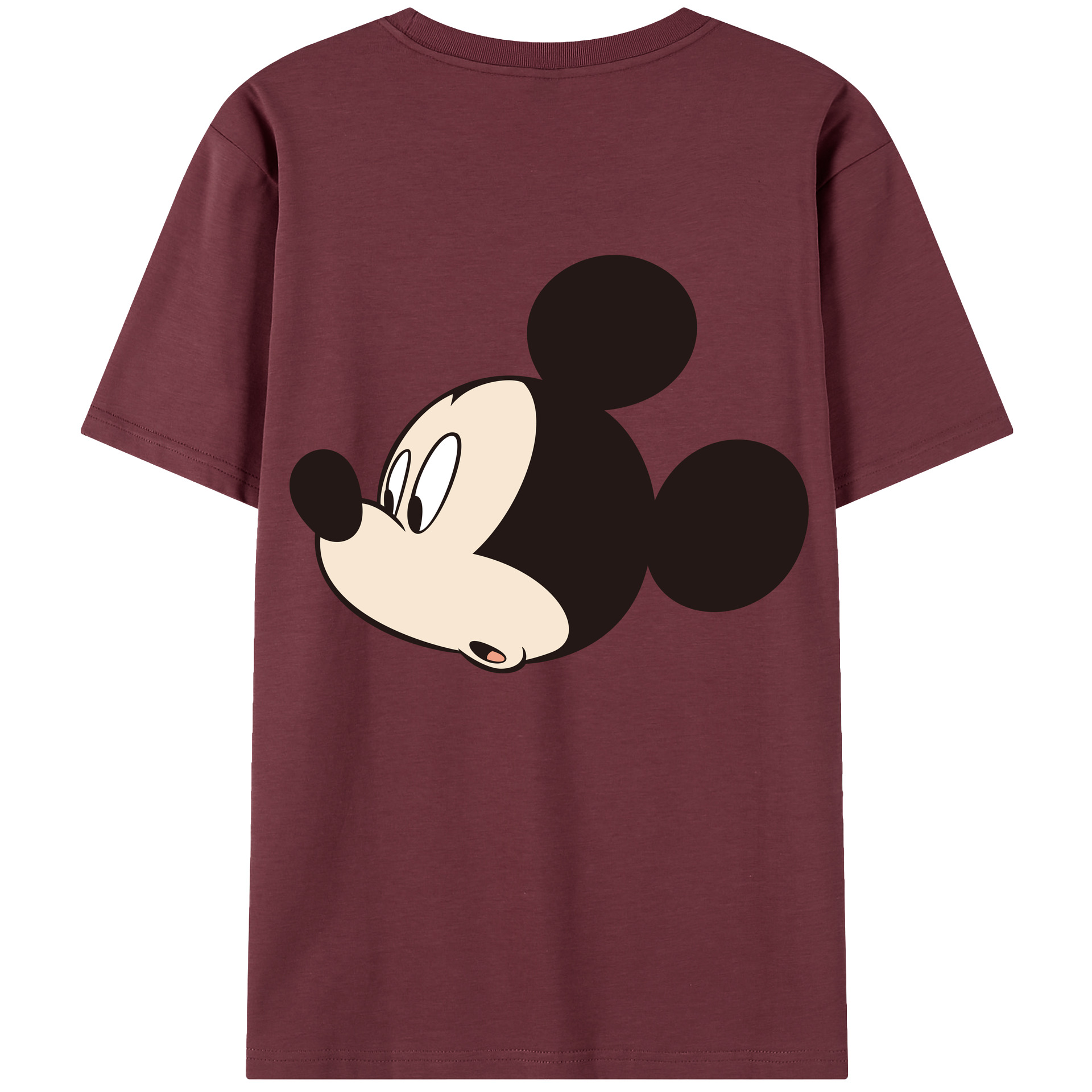 （画像用） ミッキーマウス Mickey Mouse 綿100％半袖Tシャツ（背面プリント）